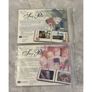 Creative Memories Scrapbook Snap Packs Stickers Die Cuts Lot Of 2--Incomplete
